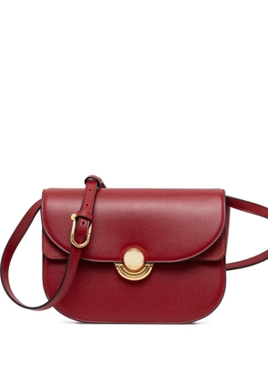 Furla curved-flap leather shoulder bag - Red