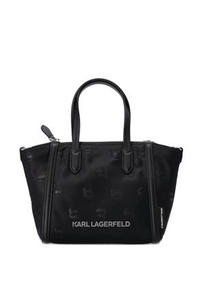 Karl Lagerfeld embossed-logo tote bag - Black