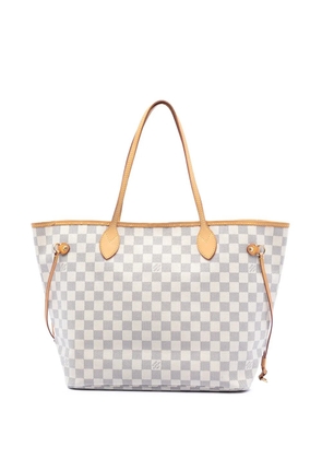 Louis Vuitton Pre-Owned 2009 Damier Azur Neverfull MM tote bag - White