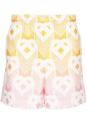 Casablanca terrycloth-effect shorts - Yellow