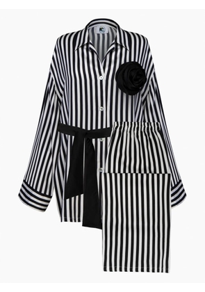 Sleeper The Rose satin pajama set - Black