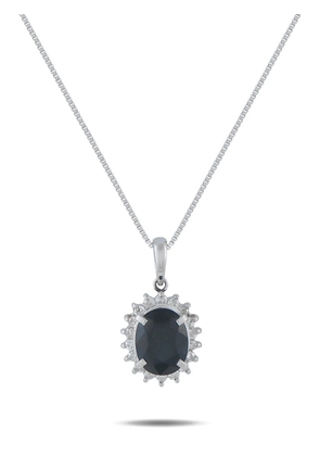 LB Exclusive diamond and sapphire necklace - Silver