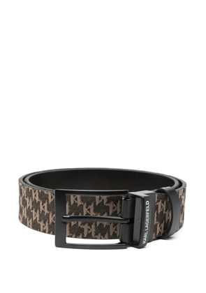 Karl Lagerfeld logo buckle belt - Neutrals