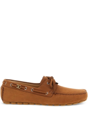 Valentino Garavani Driver Fastaway loafers - Brown