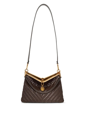ETRO medium woven Vela shoulder bag - Brown