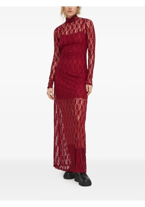 Résumé laces high-neck maxi dress - Red