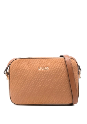 LIU JO logo-debossed cross body bag - Brown