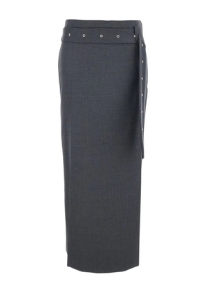 Low Classic belted wrap skirt - Grey