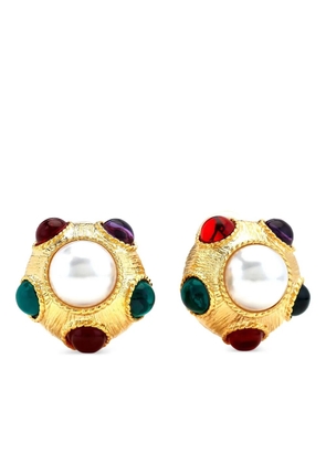 Kenneth Jay Lane faux-pearl earrings - Gold