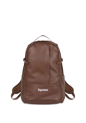 Supreme leather backpack - Brown
