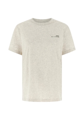A.P.C. logo-print T-shirt - Neutrals