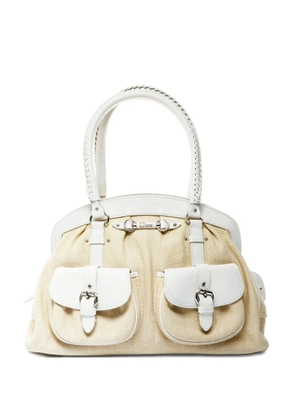 Christian Dior Pre-Owned 1990-2000 Street Chic flap-pockets tote bag - Yellow