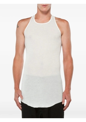 Rick Owens halter ribbed vest - White