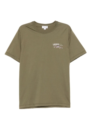 Lacoste graphic-print cotton T-shirt - Green