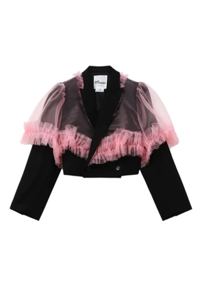 Noir Kei Ninomiya ruffled jacket - Black