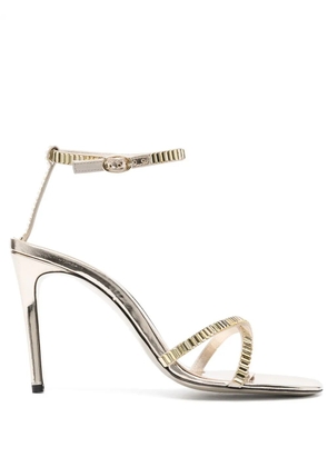 Victoria Beckham 100mm crystal-embellished sandals - Gold