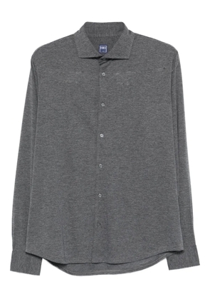 Fedeli long-sleeve wool shirt - Grey