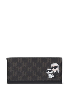 Karl Lagerfeld IKON monogram wallet - Brown