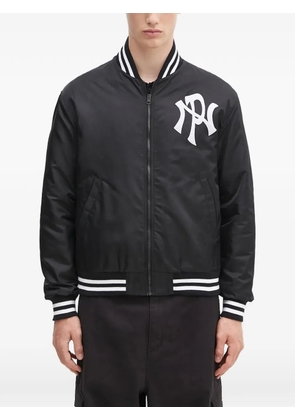 Aries logo-detail bomber jacket - Black