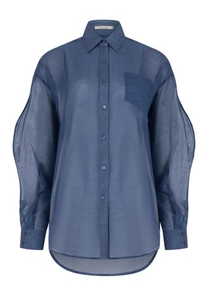 PARAMIDONNA Jade sheer shirt - Blue