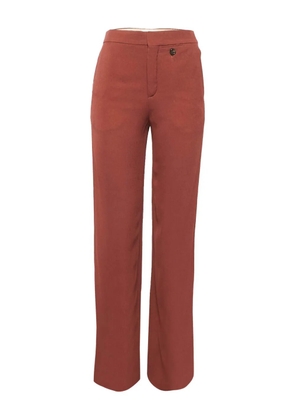 Chloé Pre-Owned 2024 front-pocket crepe trousers - Brown