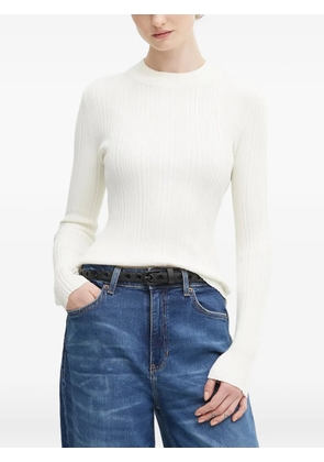 HUGO ribbed-knit top - White