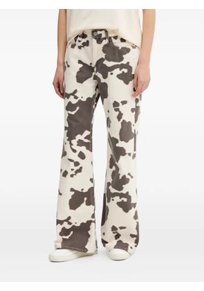 Abercrombie & Fitch animal-print jeans - Neutrals