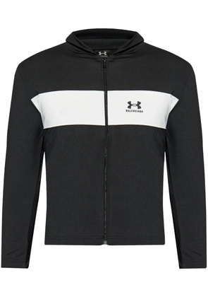 Balenciaga x Under Armour logo-embroidered hoodie - Black