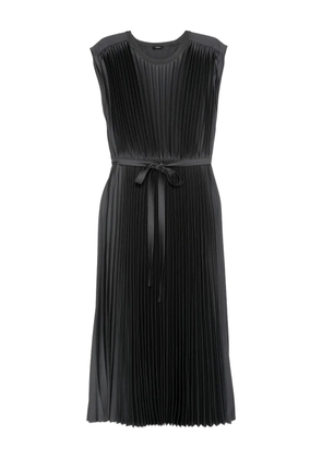 JOSEPH tied-waist pleated dress - Black
