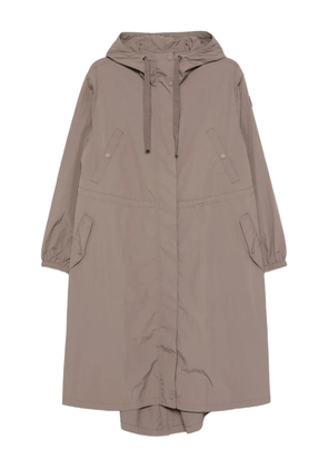 Kenzo hooded button-fastening coat - Brown