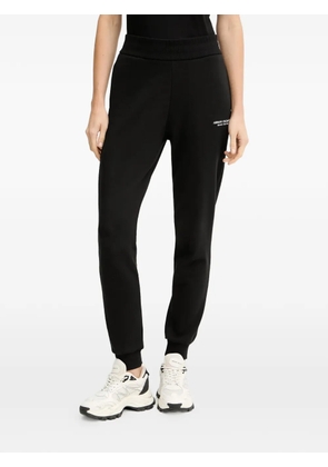 Armani Exchange logo-detail trousers - Black