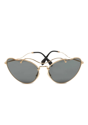 Miu Miu Pre-Owned butterfly sunglasses - Gold