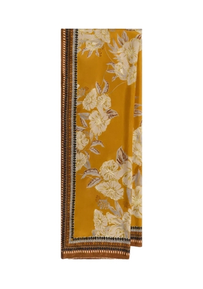 MALIPARMI floral-print scarf - Yellow