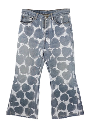 Readymade heart-printed jeans - Blue