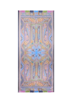 ETRO patterned scarf - Blue
