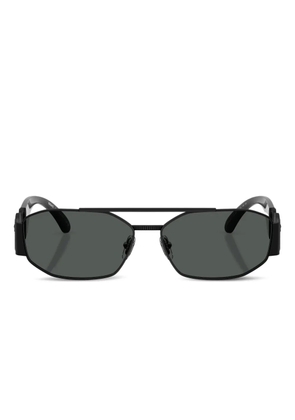 Versace Eyewear embellished double-bridge sunglasses - Black