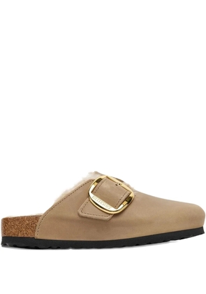 Birkenstock Boston suede mules - Brown