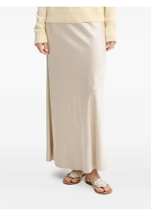 MUNTHE Bardot bias-cut maxi skirt - Neutrals