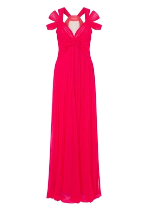 Alberta Ferretti multi-way-strap maxi dress - Pink