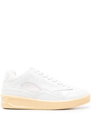 Jil Sander logo-debossed panelled sneakers - White