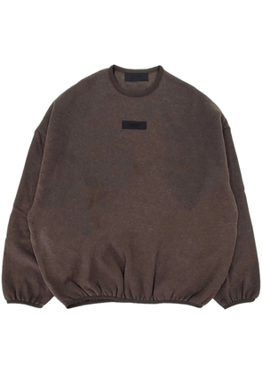 FEAR OF GOD ESSENTIALS logo patch elasticated waistband sweatshirt - Brown