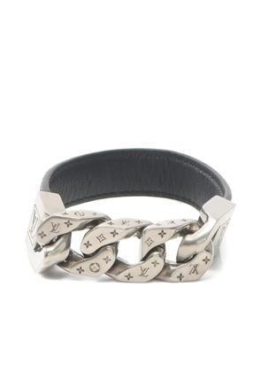Louis Vuitton Pre-Owned 2022 Mono chain monogram eclipse bracelet - Black