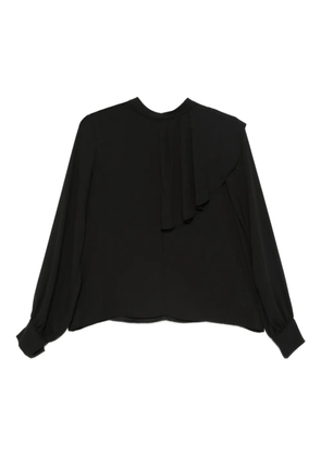 CARLA G. ruffled blouse - Black