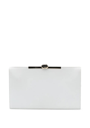 Christian Dior Pre-Owned 2013 Leather Clasp clutch bag - White