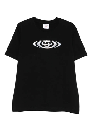 Casablanca warped-logo classic T-shirt - Black