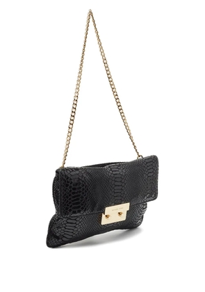 Michael Kors Vintage snakeskin-embossed chain bag - Black