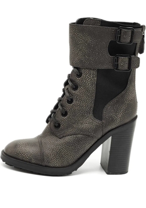 Tory Burch Broome buckle-fastening leather boots - Grey