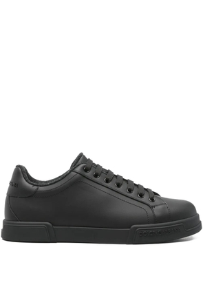 Dolce & Gabbana leather sneakers - Black
