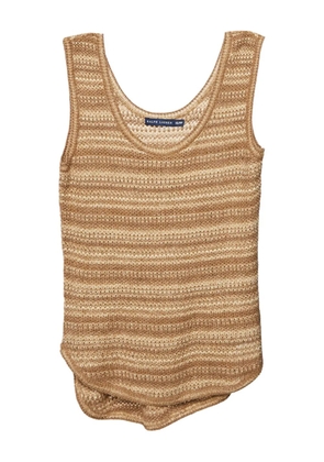 Polo Ralph Lauren Vintage striped crochet tank top - Brown