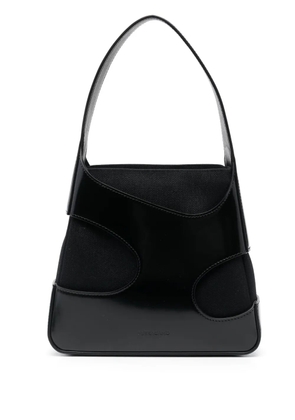Ferragamo cut-out leather shoulder bag - Black